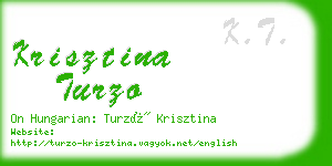 krisztina turzo business card